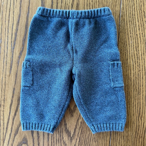 Knit Cotton Baby Cargo Pants - Picture 1 of 7
